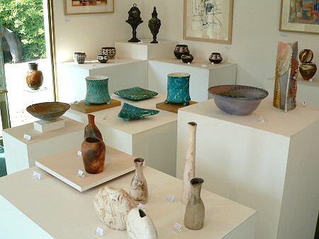 View across the exhibition